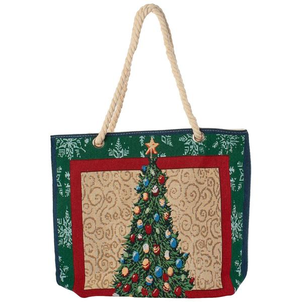 Renshun Christmas Tree Tapestry Tote