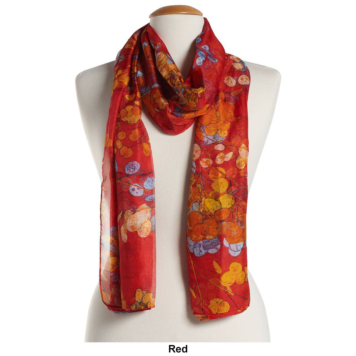 Womens Renshun Oversized Silk-Chiffon Oblong Scarf