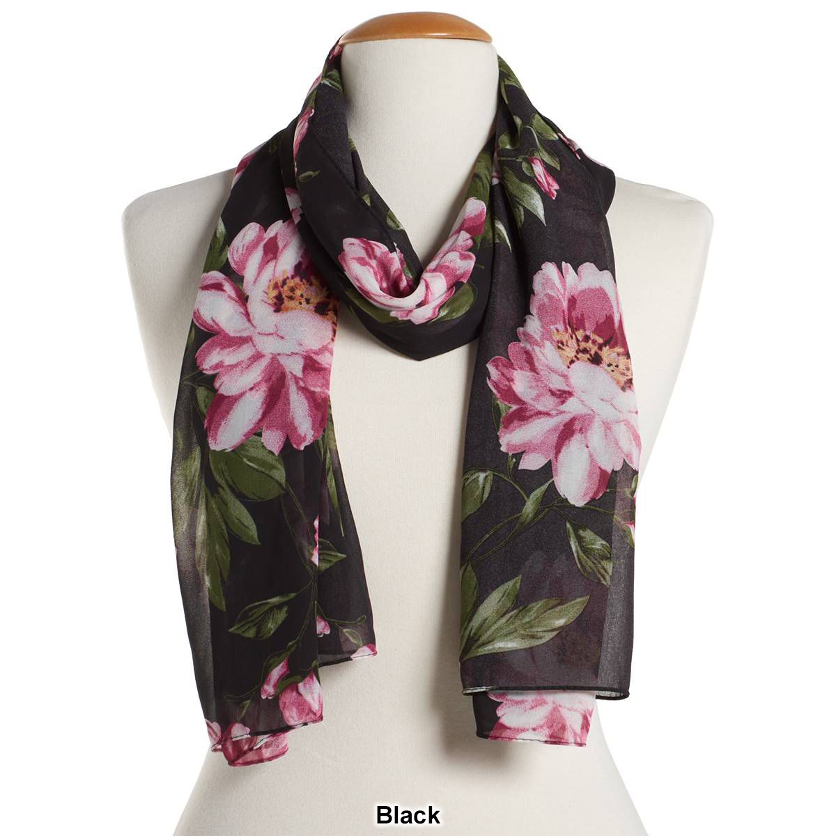 Womens Renshun Small Floral Oblong Scarf