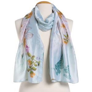 Womens Renshun Side Floral Oblong Scarf