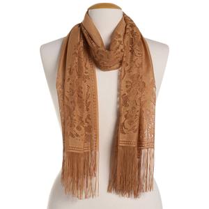 Womens Renshun Lace Solid Oblong Scarf alternate view