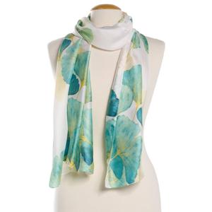 Womens Renshun Green Floral Oblong Scarf alternate view
