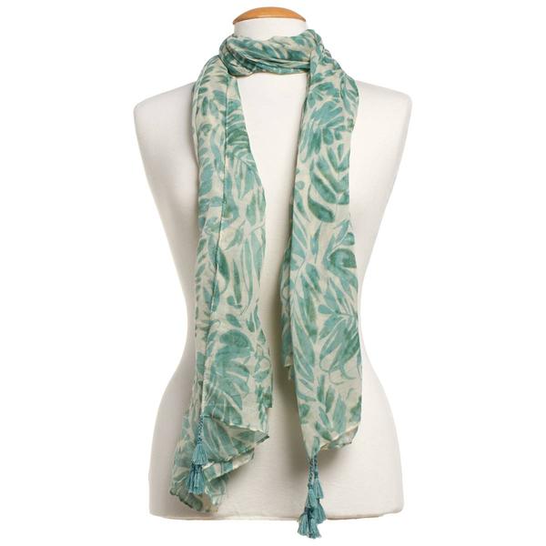 Womens Renshun Leaf Oblong Scarf alternate view