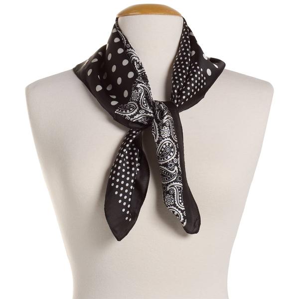 Womens Renshun Silky Paisley Square Scarf alternate view