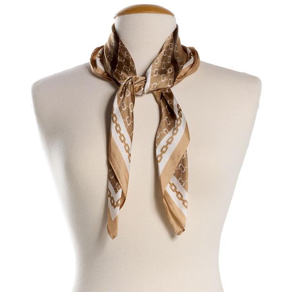 Womens Renshun Geometric Square Scarf