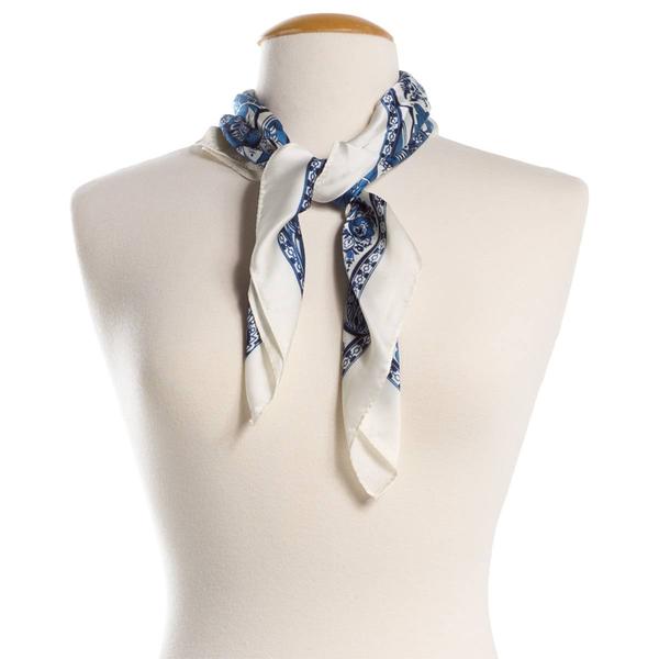 Womens Renshun Paisley Square Scarf