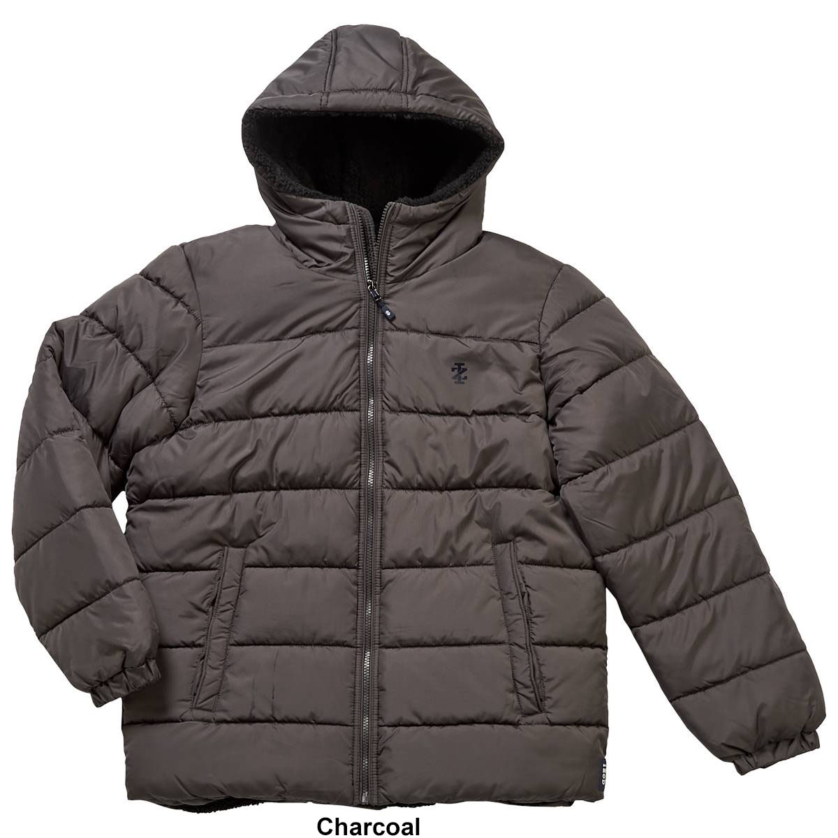 Mens IZOD(R) Sherpa Lined Puffer Coat