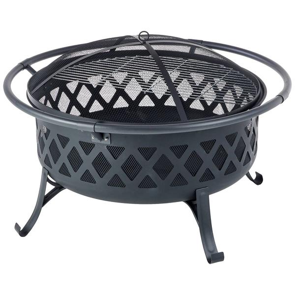 Pleasant Hearth Martin Extra Deep Wood Burning Fire Pit