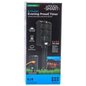 my TOUCH SMART 6 Outlet Evening Preset Timer Stake