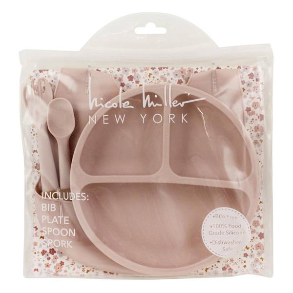 Baby Girl Nicole Miller New York 4pc. Silicone Meal Set alternate view