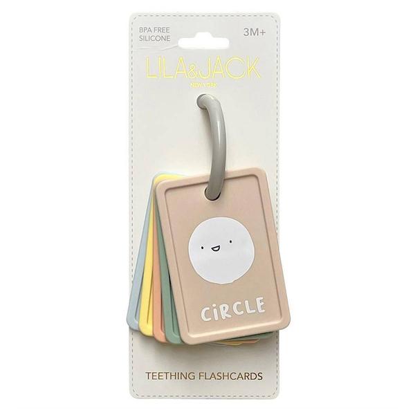Baby Unisex Lila & Jack Shapes Silicone Teether Flashcards Ring