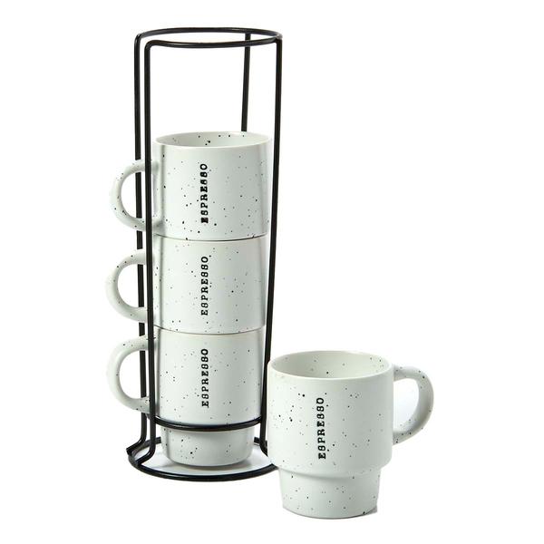 Azzure 4pc. Espresso Stacking Mugs