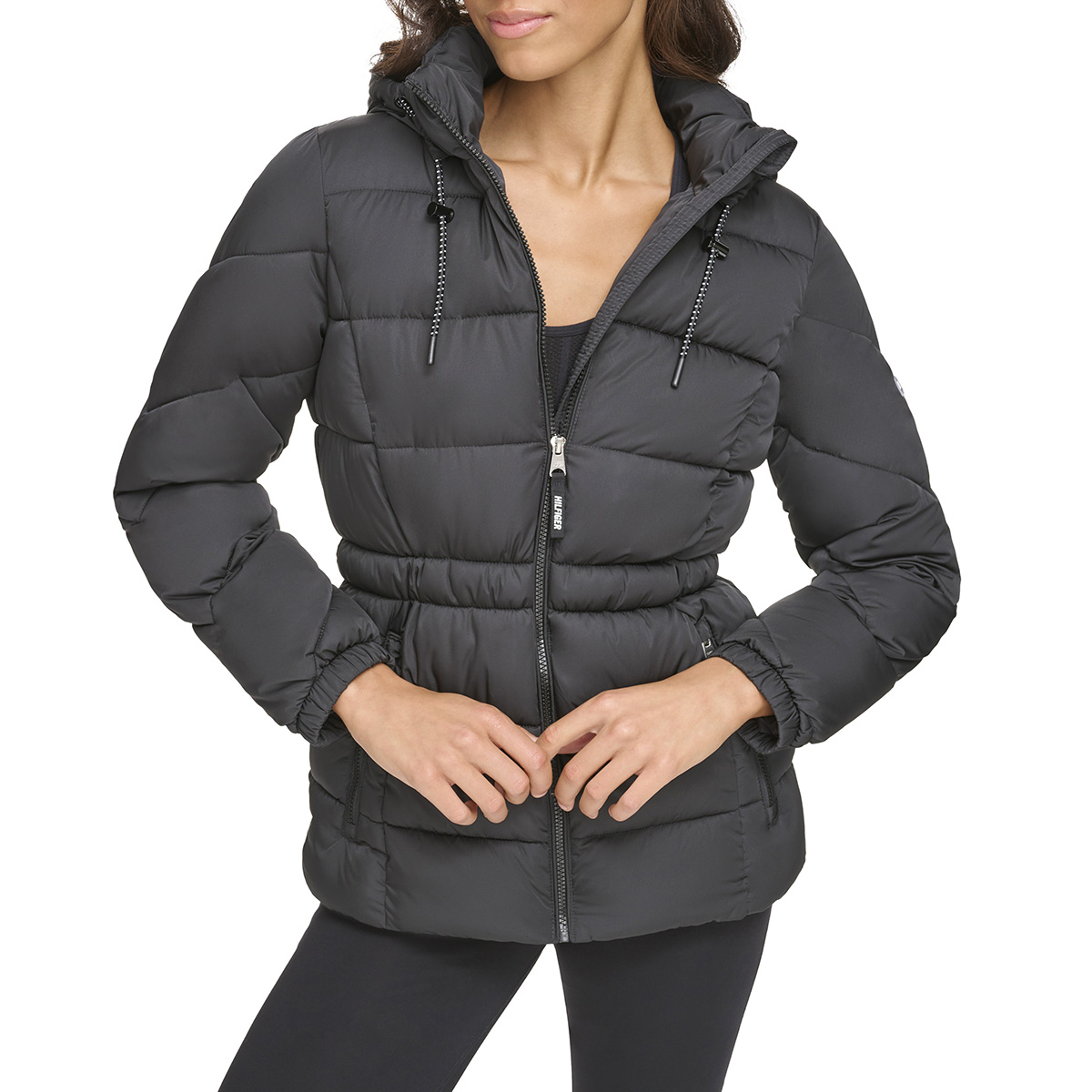 Womens Tommy Hilfiger Sport Hooded Padded Puffer Jacket