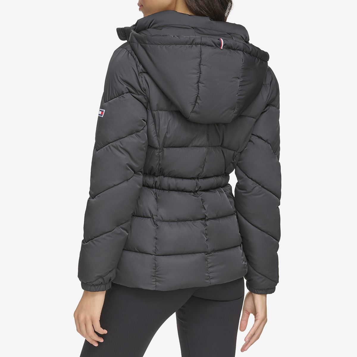 Womens Tommy Hilfiger Sport Hooded Padded Puffer Jacket