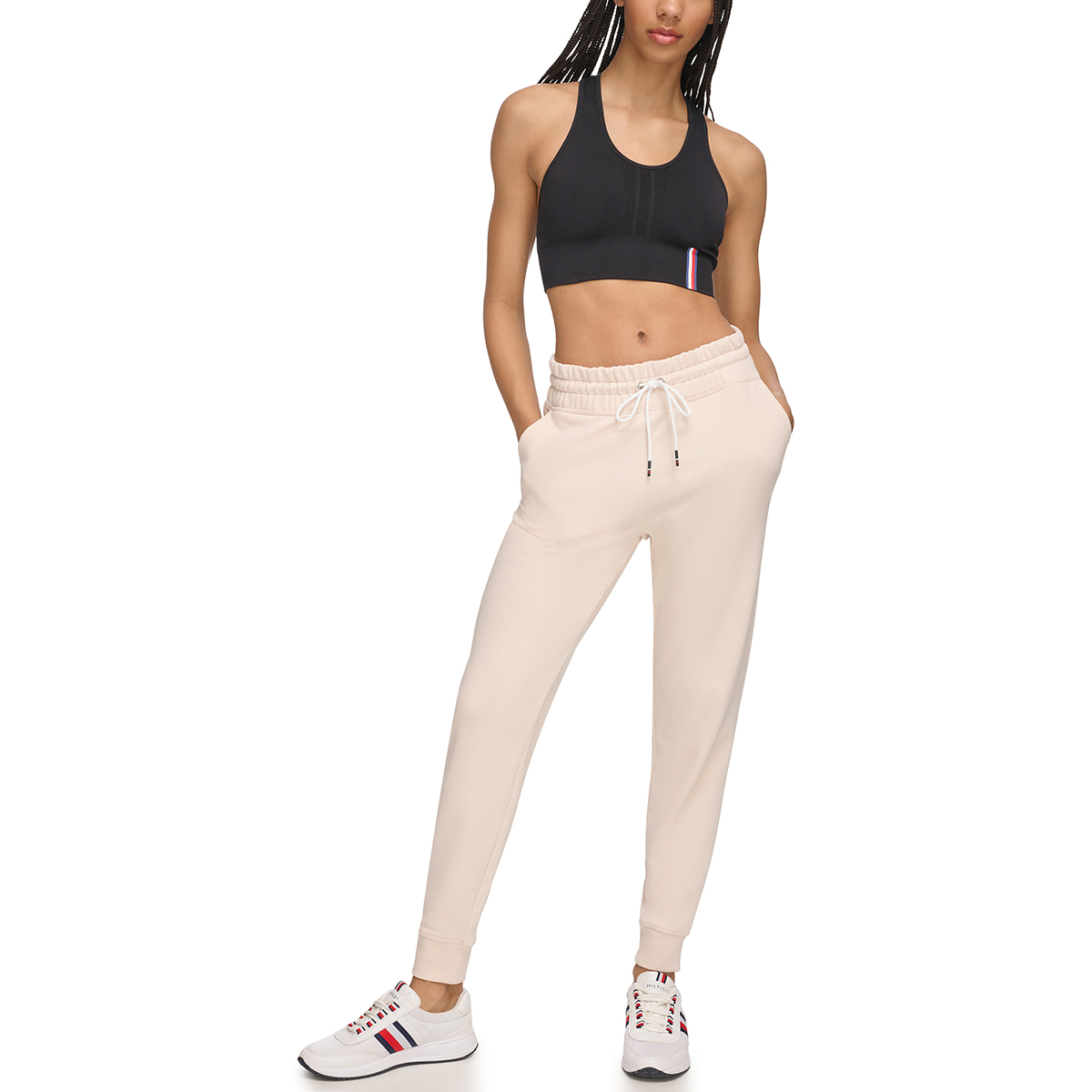 Womens Tommy Hilfiger Sport French Terry Tapered Fit Joggers