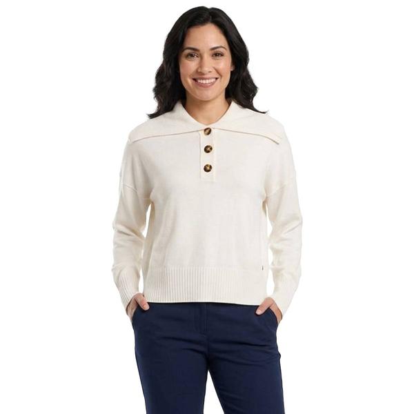 Womens Nautica Long Sleeve Solid Shawl Color Sweater