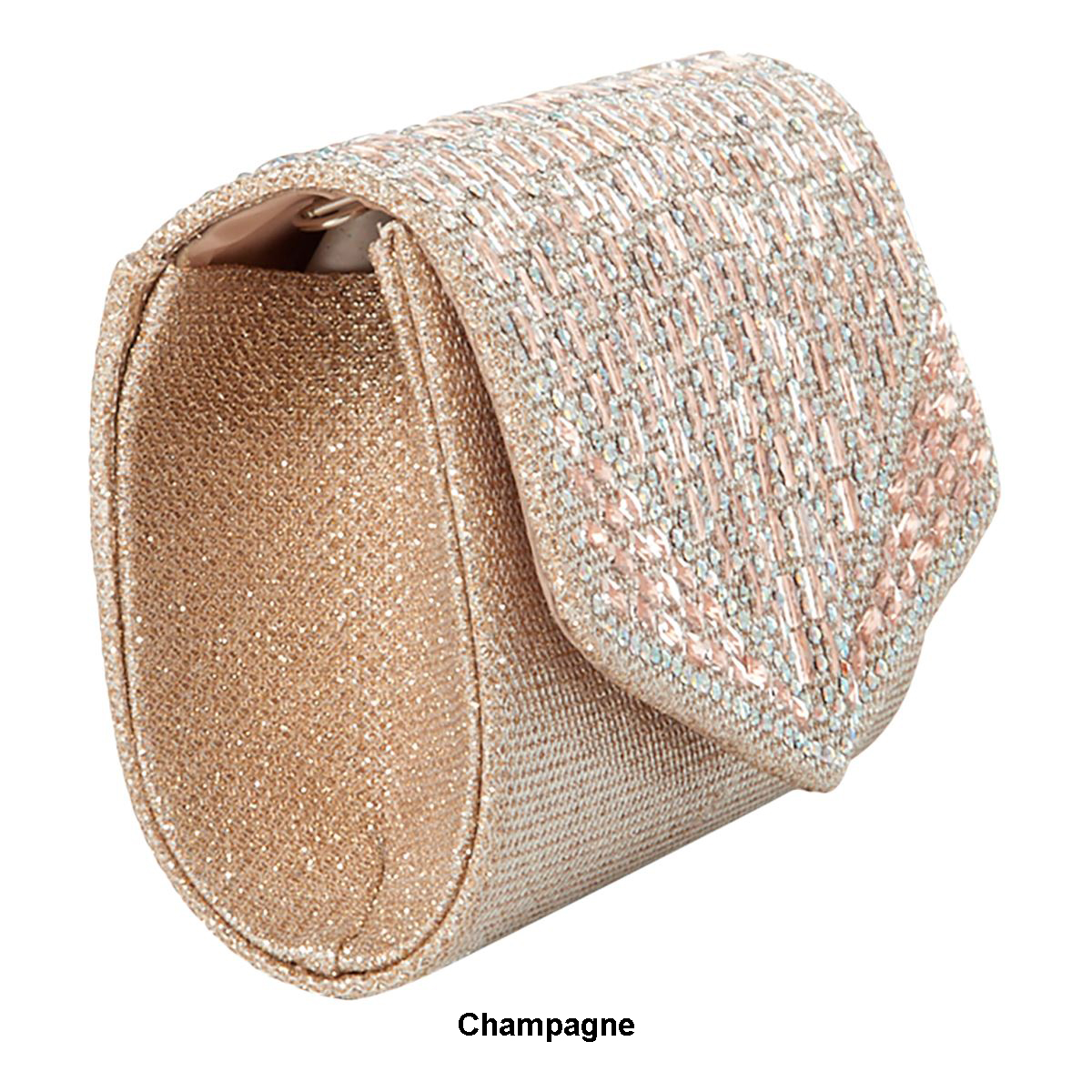 D'Margeaux Glitter Envelope Clutch Evening Bag