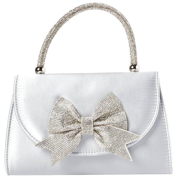 D'Margeaux Rhinestone Bow Clutch