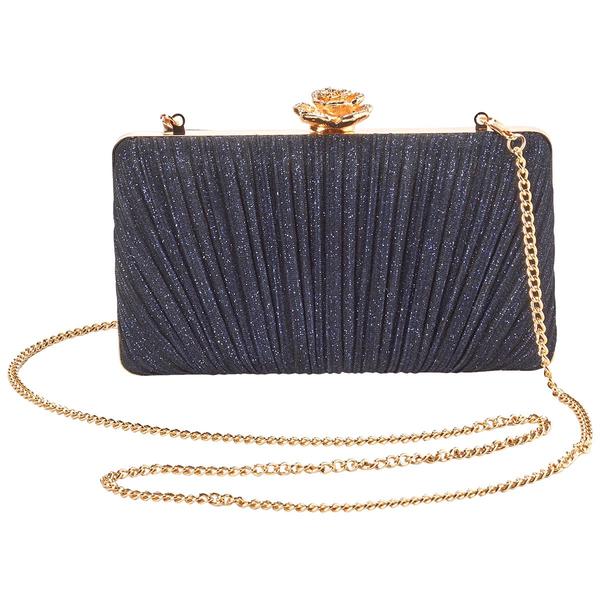 D'Margeaux Shirred Solid Clutch
