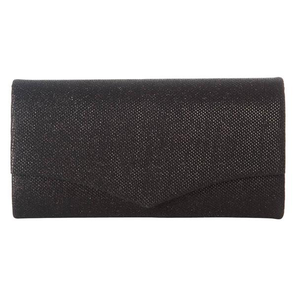 D'Margeaux Glitter Flap Clutch with Chain