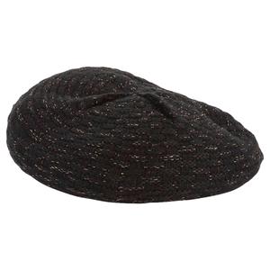 Womens Madd Hatter Metallic Knit Beret