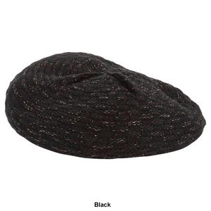Womens Madd Hatter Metallic Knit Beret alternate view