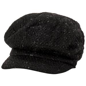 Womens Madd Hatter Metallic Lurex Cabby Hat