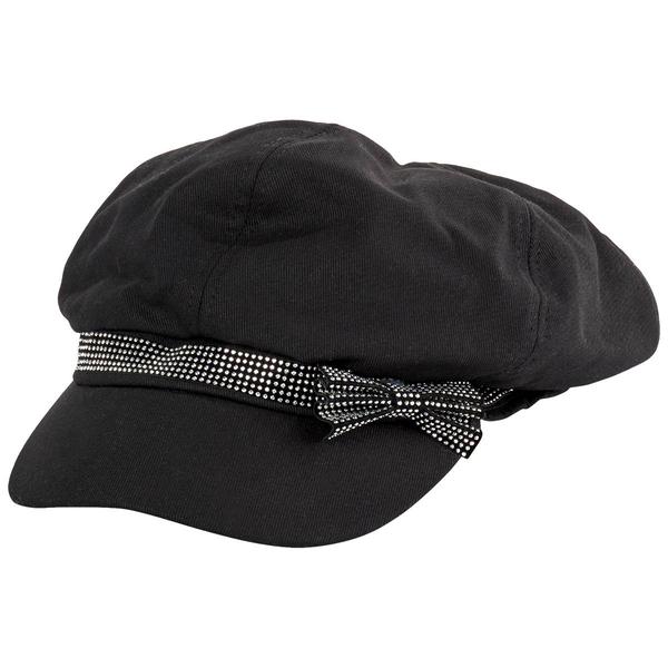 Womens Madd Hatter Metallic Band Bow Hat