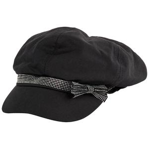 Womens Madd Hatter Metallic Band Bow Hat