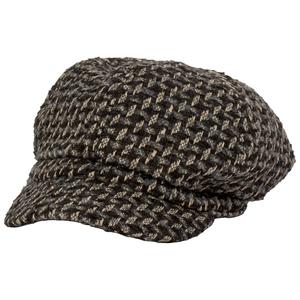 Womens Madd Hatter Dark Plaid Cabby Hat