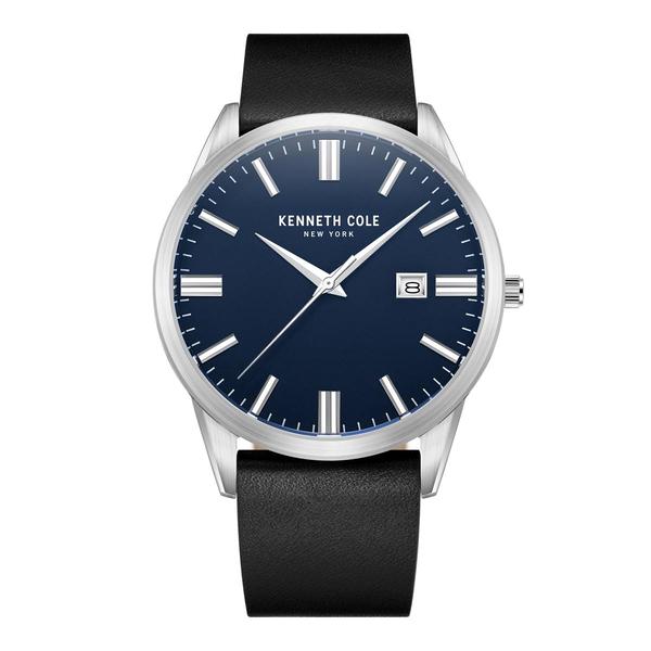 Mens Kenneth Cole(R) New York Black/Blue Dial Watch - KCWGB2233601