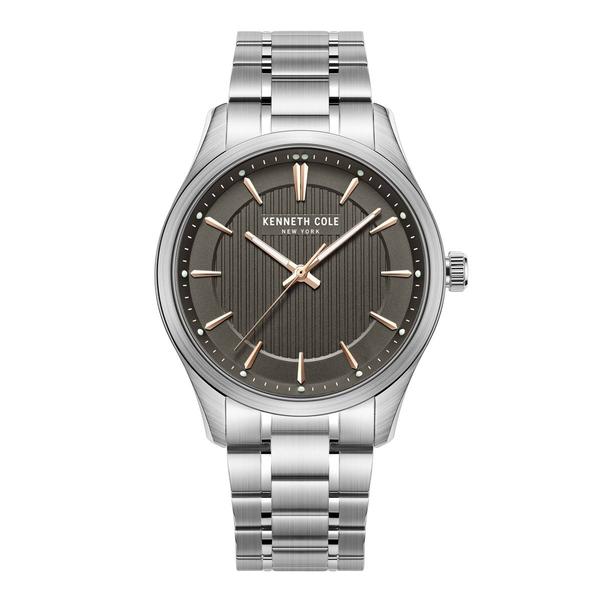 Mens Kenneth Cole(R) New York Silver/Grey Dial Watch - KCWGG2234503