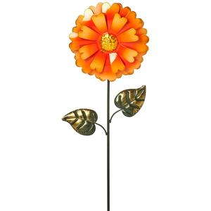 19in. Orange Metal Garden Stake