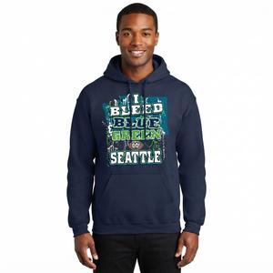 Mens Encore I Bleed Seattle Hooded Sweatshirt