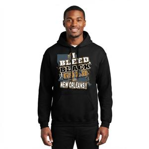 Mens Encore I Bleed New Orleans Hooded Sweatshirt