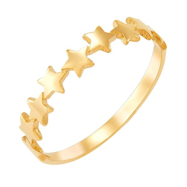 Gold Classics(tm) 14kt. Polished Yellow Gold Star Statement Ring alternate view