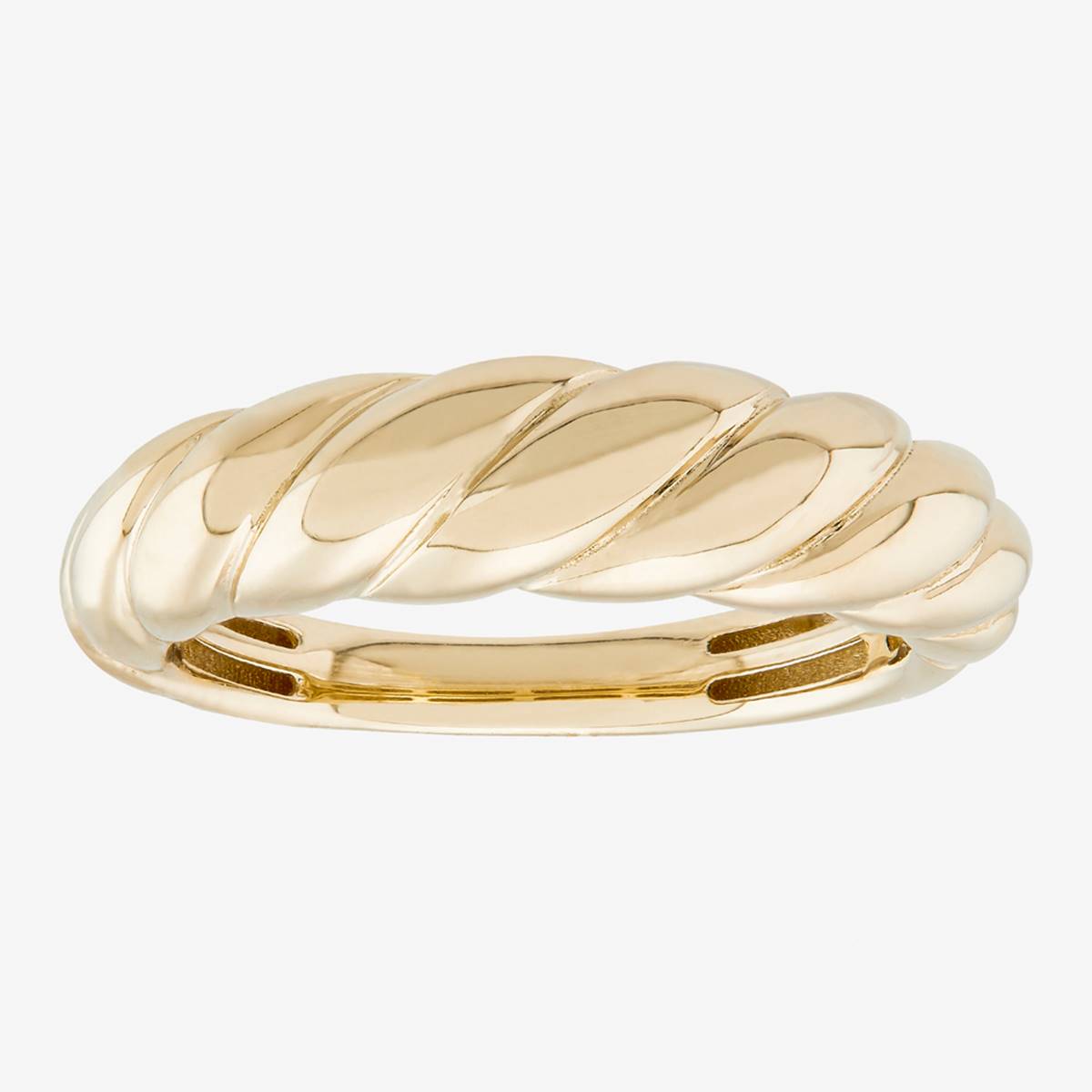 Gold Classics(tm) 14kt. Yellow Gold Dome Croissant Statement Ring