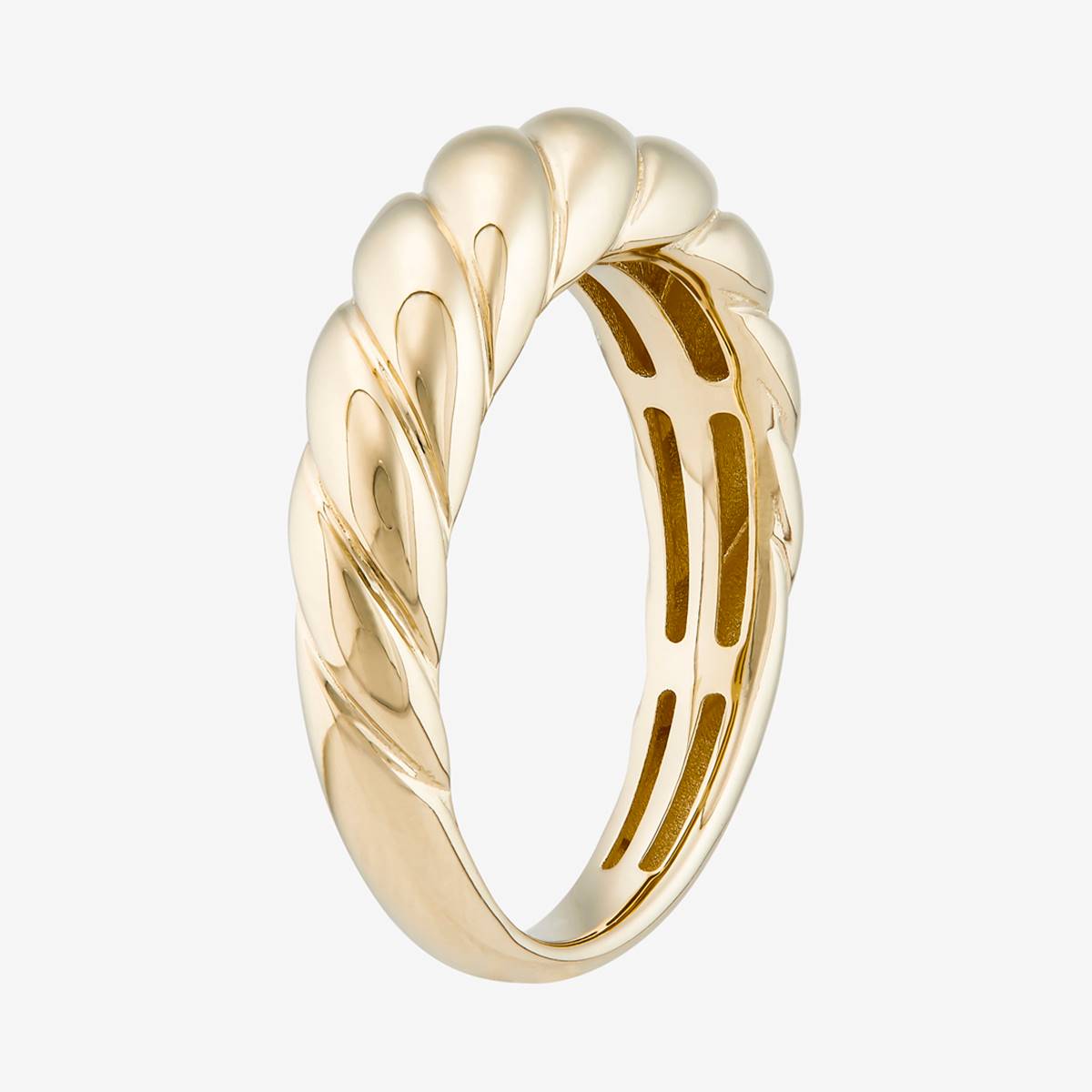 Gold Classics(tm) 14kt. Yellow Gold Dome Croissant Statement Ring