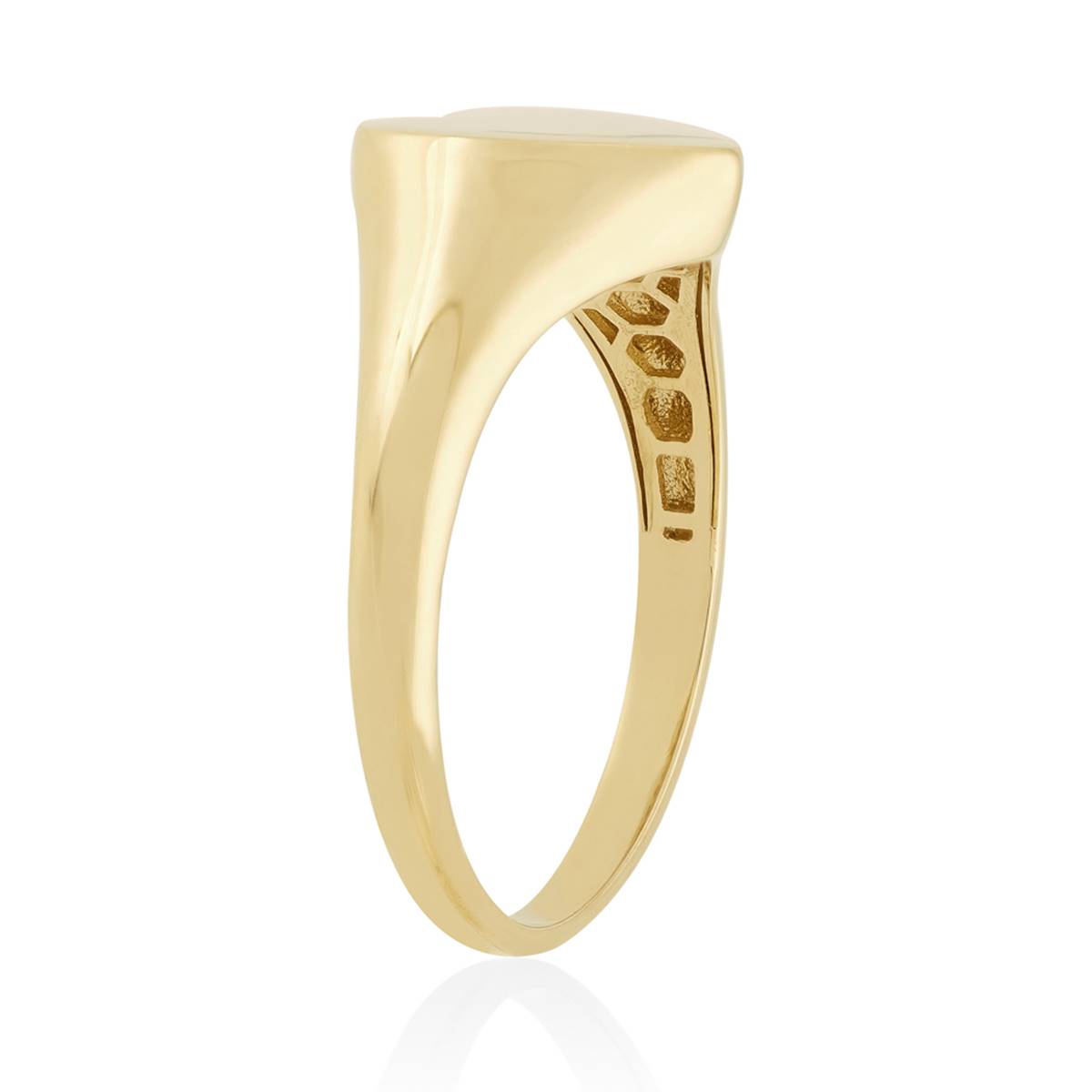 Gold Classics(tm) 14kt. Yellow Gold Heart Signet Statement Ring