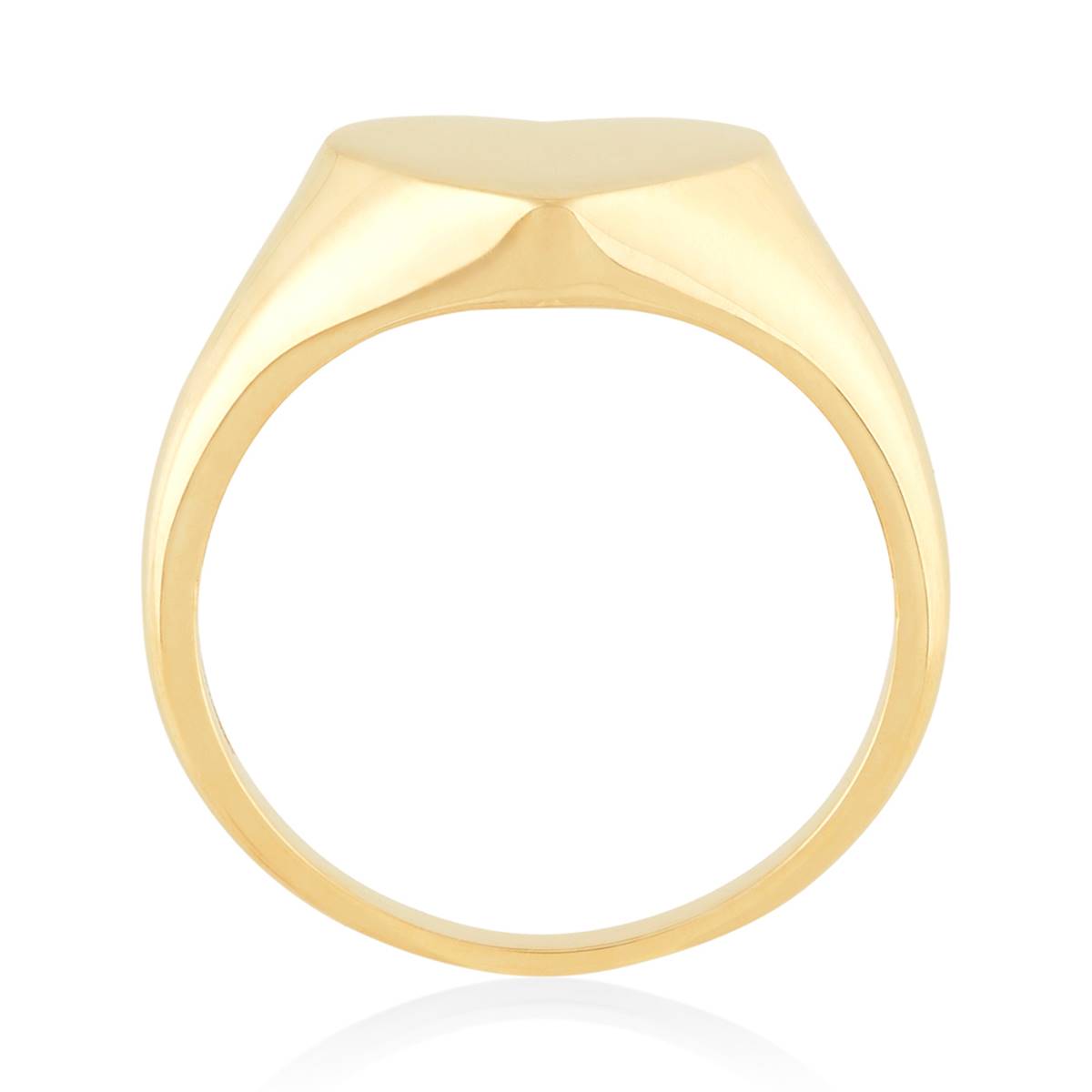 Gold Classics(tm) 14kt. Yellow Gold Heart Signet Statement Ring