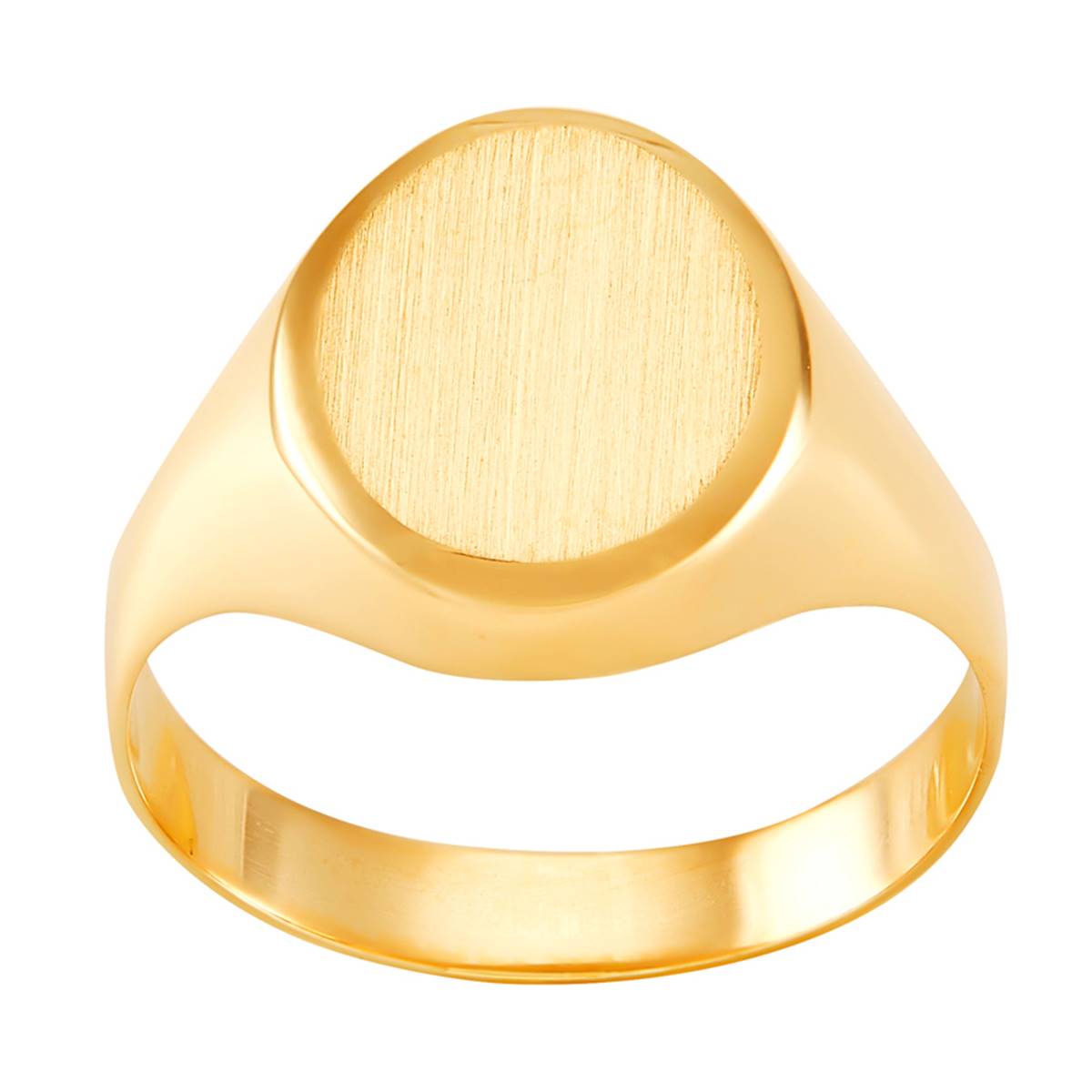 Gold Classics(tm) 10kt. Yellow Gold Oval Signet Statement Ring