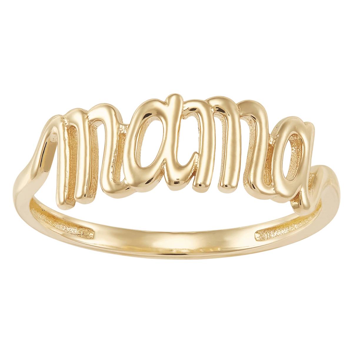 Gold Classics(tm) 10kt. Yellow Gold Polished Mama Statement Ring