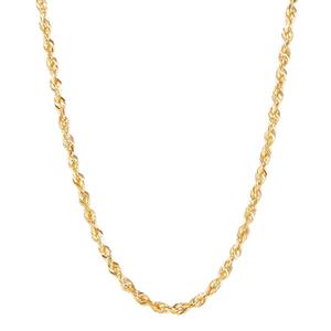 Gold Classics(tm) Yellow Gold 20in. Glitter Rope Chain Necklace
