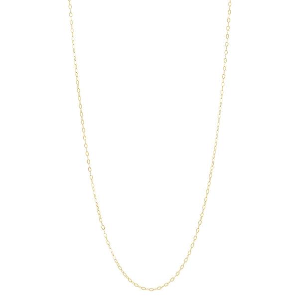 Gold Classics(tm) Yellow Gold Hammered 14in. Cable Chain Necklace