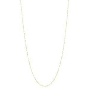 Gold Classics(tm) Yellow Gold Hammered 14in. Cable Chain Necklace