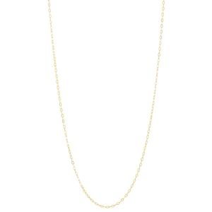 Gold Classics(tm) Yellow Gold Hammered 17in. Cable Chain Necklace