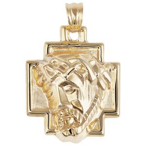Gold Classics(tm) Yellow Gold 4 Way Hollow Medal Pendant