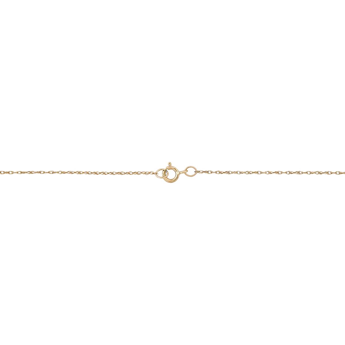 Gold Classics(tm) Yellow Gold MAMA Station On Rope Chain Necklace