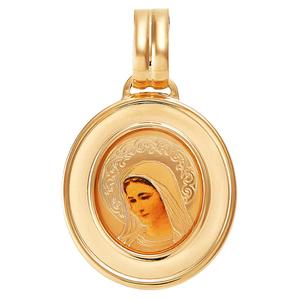 Gold Classics(tm) 10kt. Yellow Gold Oval Mary Medal Pendant