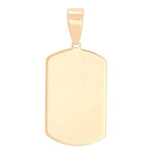 Gold Classics(tm) 10kt. Yellow Gold Polished Dog Tag Pendant